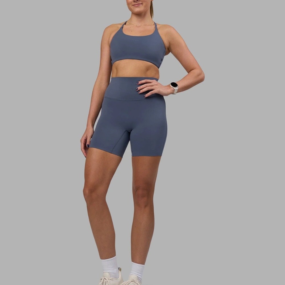 LSKD | Ultra High Rise 6" Biker Shorts in Night Shadow